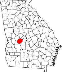 State map highlighting Macon County