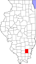 State map highlighting Hamilton County