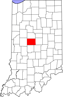 State map highlighting Boone County