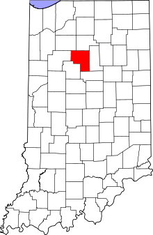 State map highlighting Cass County