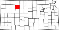 State map highlighting Graham County