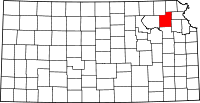 State map highlighting Jackson County