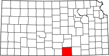 State map highlighting Sumner County