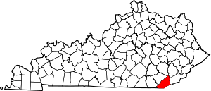 State map highlighting Bell County