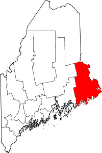 State map highlighting Washington County