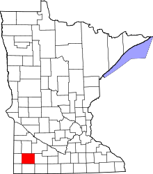 State map highlighting Murray County