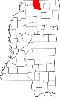 State map highlighting Marshall County