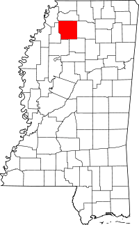 State map highlighting Panola County