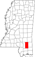 State map highlighting Perry County