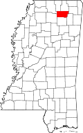 State map highlighting Union County