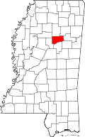 State map highlighting Webster County