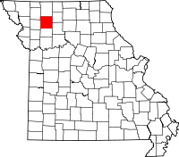 A state map highlighting Daviess County in the northwestern part of the state.