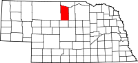 State map highlighting Brown County