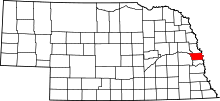 State map highlighting Douglas County