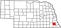 State map highlighting Johnson County