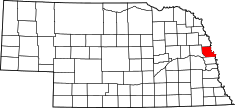 State map highlighting Washington County