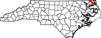 State map highlighting Camden County