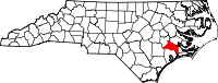 State map highlighting Jones County