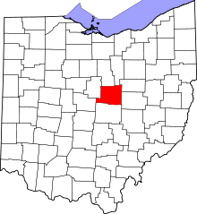 State map highlighting Knox County