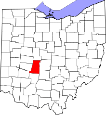 State map highlighting Madison County