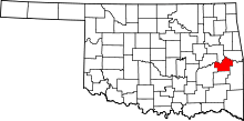 State map highlighting Haskell County