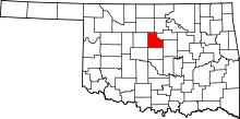 State map highlighting Logan County