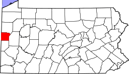 State map highlighting Lawrence County