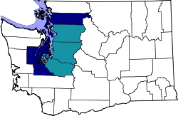 Map of Seattle metropolitan area