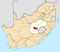 Location in the Free State