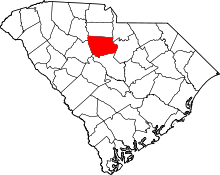 State map highlighting Fairfield County