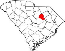 State map highlighting Lee County