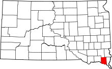 State map highlighting Clay County