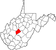 State map highlighting Clay County