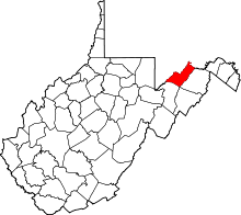 State map highlighting Mineral County