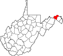 State map highlighting Morgan County