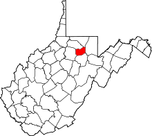 State map highlighting Taylor County