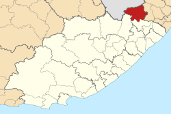 Location in the Eastern Cape