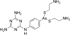 Skeletal formula of melarsomine