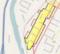 Map of district boundaries