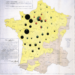 Minard's map, 1858