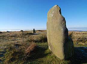 View of the stone circle