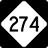 NC Highway 274 marker