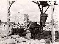 The main square of Nahalal in the 1930s