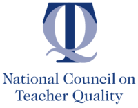 Overlapping T and Q above "National Council on Teacher Quality"