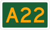 NSW Alphanumeric Route sign