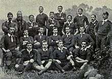 Photograph of the Native football team and management