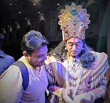 Nitish Bharadwaj in Kolkata during Atul Satya Koushik's play "Chakravyuh"