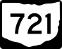 State Route 721 marker