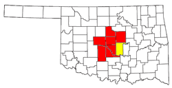 Map of Oklahoma City Metro Area