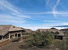 houses on mountain